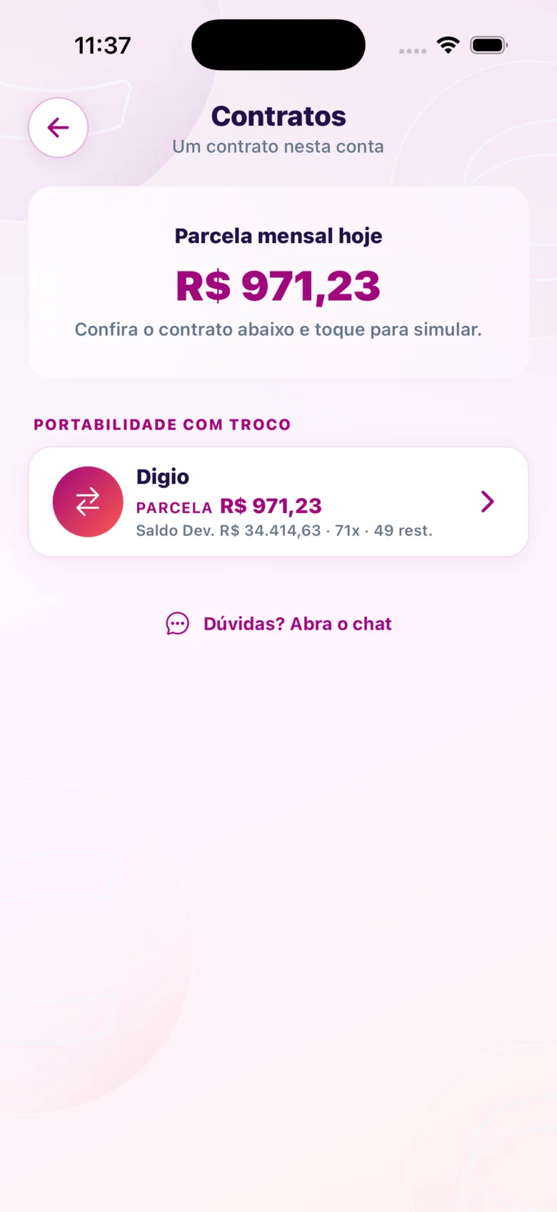 Portabilidade do consignado INSS no app CIDAPAY